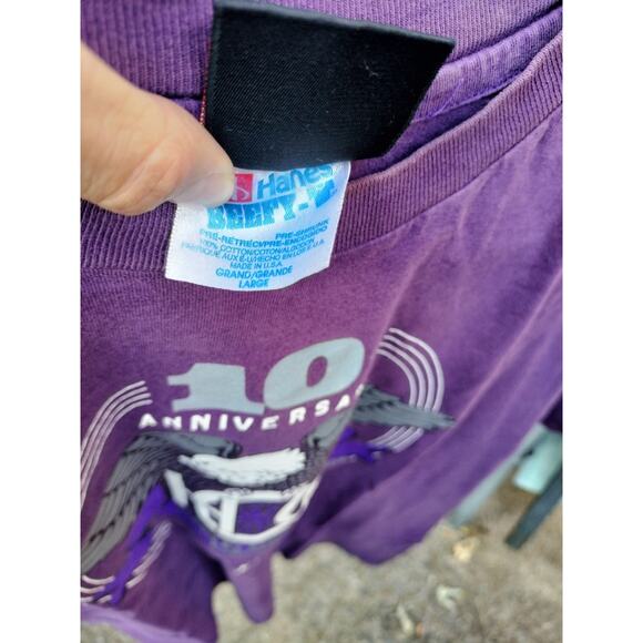 Vintage Harley Davidson Eagle Print Tshirt Size L Single Stitch Biker - Picture 4 of 8